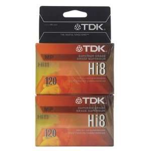  4 each Tdk Camcorder Tape 8mm (P6 120HPL2TGA)