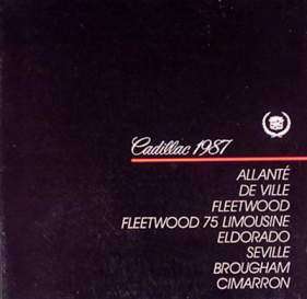 1987 Cadillac Prestige Brochure Fleetwood, Eldorado, Original GM 87 