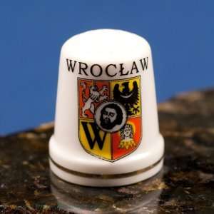  Ceramic Thimble   Wroclaw City Crest