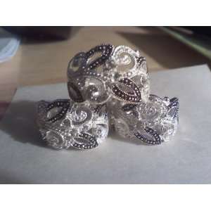   Flawless Brand New Real Marcasite Rings Retail $90 