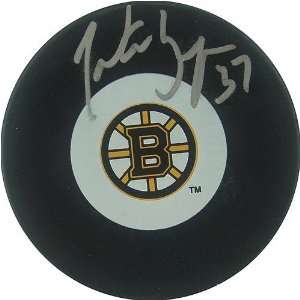  Patrice Bergeron Autographed Puck