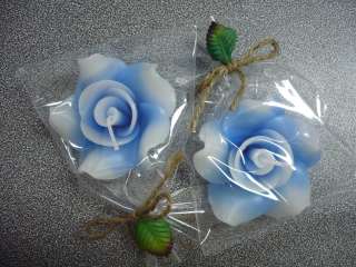 Blue Rose 2.5 Floating Candles Wedding/Party Favor  
