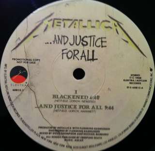 METALLICA and justice for all 2 lp WLP 88 1st VG+  