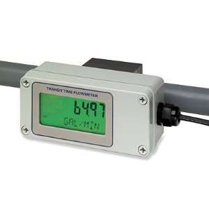 Flowmeter, Transit Time, 1 ANSI pipe, 2.0 to 100 gpm  