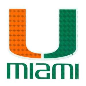  Miami Hurricanes Team Logo Decal: Sports & Outdoors
