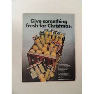 love cosmetics , print ad (box of lemons/cosmetics.) Orinigal Magazine 