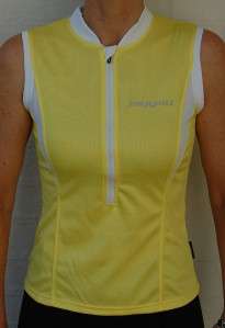 Ladies Cycling Bike Jersey Top sleeveless Yellow size S 8  