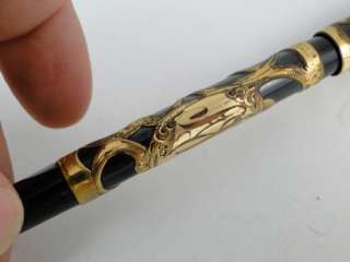 Antique Parker Lucky Curve Gold Plated Fountain Pen Vintage 1905 Old 