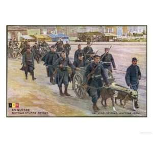  The Belgian Army During World War One Harness Their Dogs 