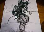 Southwest Native Dancer Western Pen & Ink Drawing Art