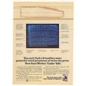   Computer AtariWriter Word Processor Print Ad (41698): Home & Kitchen