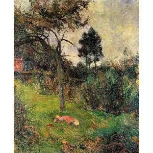  name: Young Woman Lying in the Grass, By Gauguin Paul Home & Kitchen