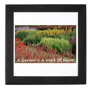    Garden is a work of heart Hobbies Keepsake Box by CafePress: Baby