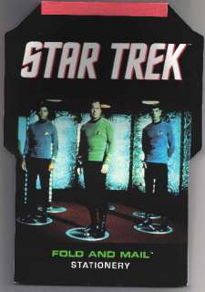 Classic Star Trek Fold and Mail Stationary Trade Book D  