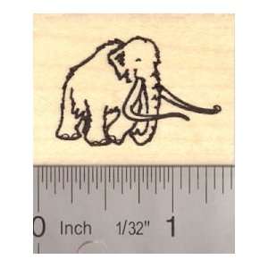  Small Woolly Mammoth Rubber Stamp (Extinct Megafauna 