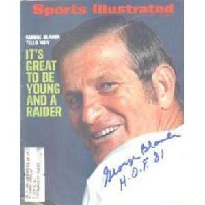 George Blanda Autographed Sports Illustrated Magazine (Oakland Raiders 
