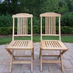   Living Folding Event Wooden Chairs   Set of 2 Patio, Lawn & Garden