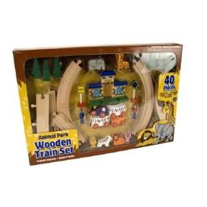  Animal Wooden Train Set Toys & Games