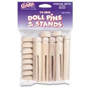    Doll Pins   Doll Pins with Stands, Pkg of 20 Arts, Crafts & Sewing