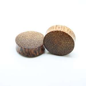   Wood Leopard Ear Plug Gauges ~ 1 7/8 ~ 48mm ~ Sold as a Pair Jewelry
