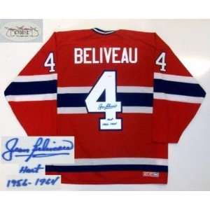 Signed Jean Beliveau Jersey   Jsa Hart 