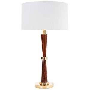    Larry Laslo Tapered Wood Column Table Lamp: Home Improvement