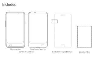 SGP Samsung Galaxy S2 Neo Hybrid EX Case infinity White  