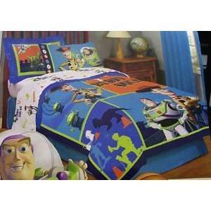   Toy Story Full Size Comforter Bed Cover Buzz Lightyear & Woody Baby