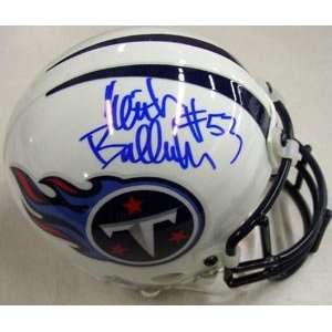  Keith Bulluck Tennessee Titans Mini Helmet: Sports 