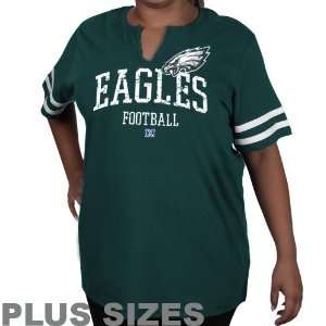  NFL Philadelphia Eagles Womens Plus Size Go For Two T 