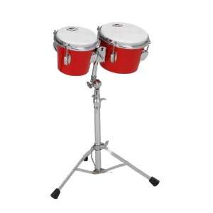  Astro Percussion BGS RD Bongo Set with Stand: Musical 