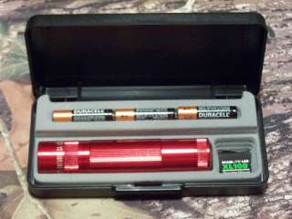 Maglite XL100 LED Flashlight New Gift Box Red S3037  