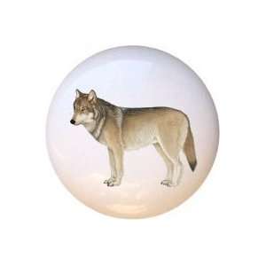  Wolf Design111 Wolves Drawer Pull Knob