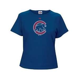    Womens Majestic Chicago Cubs Jazzed up Tee: Everything Else