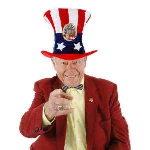  Lets Party By Elope USA Uncle Sam Democrat Hat / Red/White 