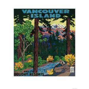 Vancouver Island Advertising Poster   Vancouver Island, Canada Giclee 