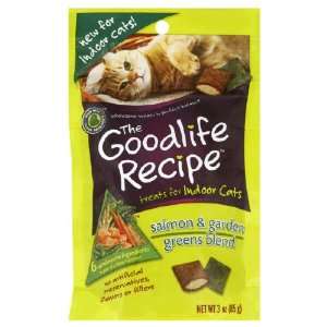 The Goodlife Recipe Treats for Indoor Cats, Salmon & Garden Greens 