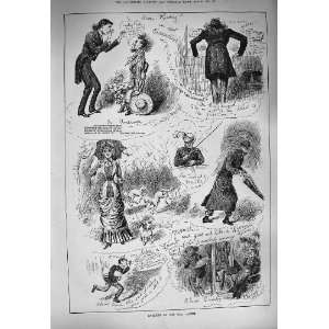  1884 Humourous Story Police Man Umbrella Lady Dogs