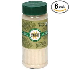 Florida Crystals Organic Sugar, Cane, 14 Ounce Canister (Pack of 6)