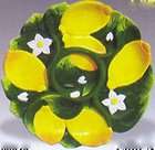 Bella Casa Palissy Ware Chip Dip Platter Lemon Garlic  