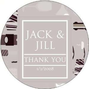 Wedding Favors Tan Wine Bar Theme Personalized Travel Candle Favors 