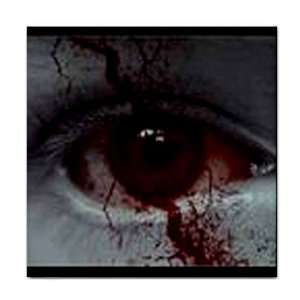    Bloody Eye Ceramic Tile Coaster Great Gift Idea: Office Products