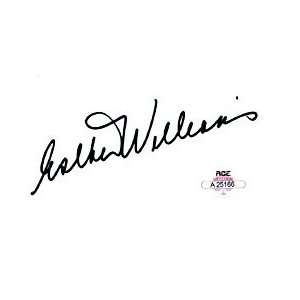   Esther Williams Autographed / Signed 3x5 Card (Ace)