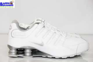 New Nike Shox NZ SI Plus GS Running Shoes Galaxy White Silver 7Y 