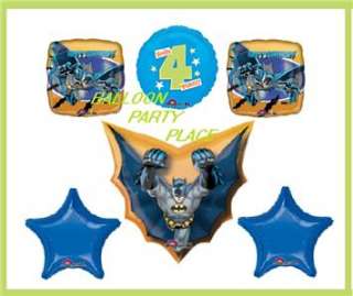 CLASSIC BATMAN birthday party balloons decorations gr8 4TH blue favors 