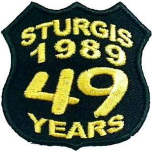  STURGIS BIKE WEEK Rally 1989 49 YEARS Biker Vest Patch 