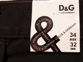 Dolce Gabbana Black 5 Pocket Jeans 34/31.5 NWT  