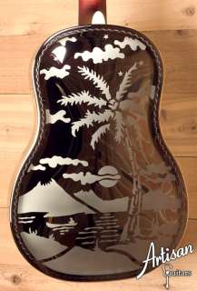   Style O Deluxe Resonator with Hand Engraved Wriggle Pattern  