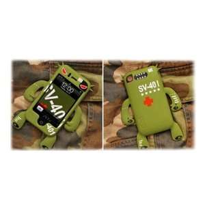  GREEN for Nugo Labs Robotector iPhone 3Gs Silicone Case 