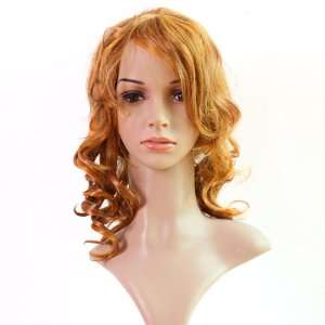   6sense Gorgeous Casual Long Curly Golden Brown Hair Full Wig Beauty